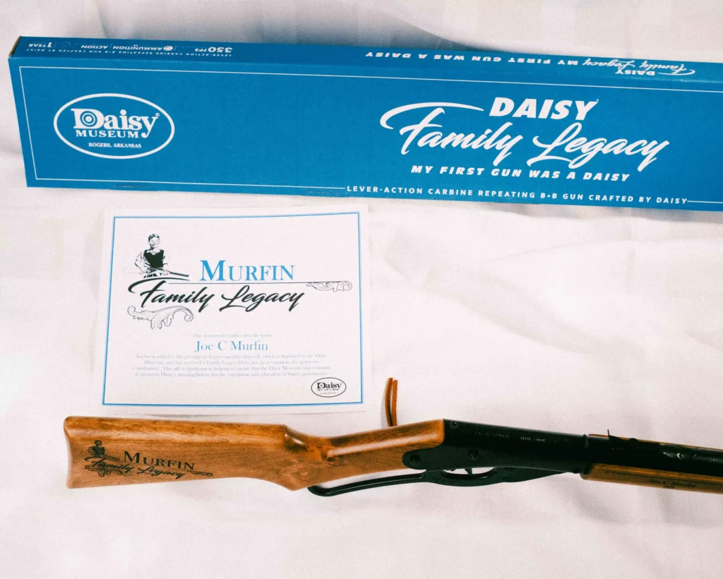 Daisy Family Legacy -- complete package with rifle, certificate, and presentation box
